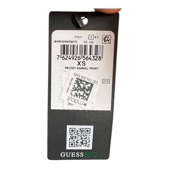 NWT Guess Long Sleeve Floral Blouse Peony XS Boho V-neck Poet Sleeve Cottage - Picture 10 of 10